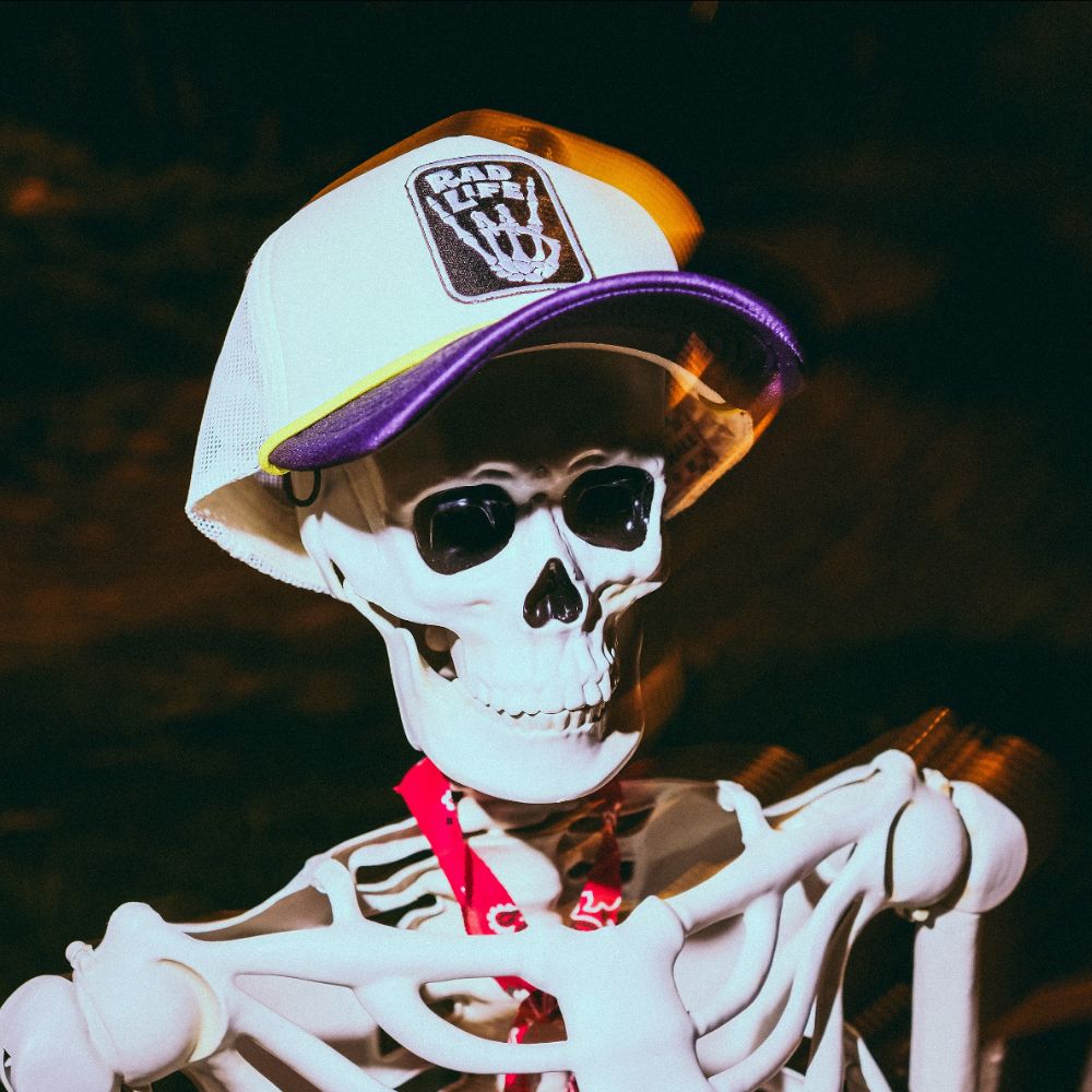 RAD LIFE SKELETON TRUCKER HAT