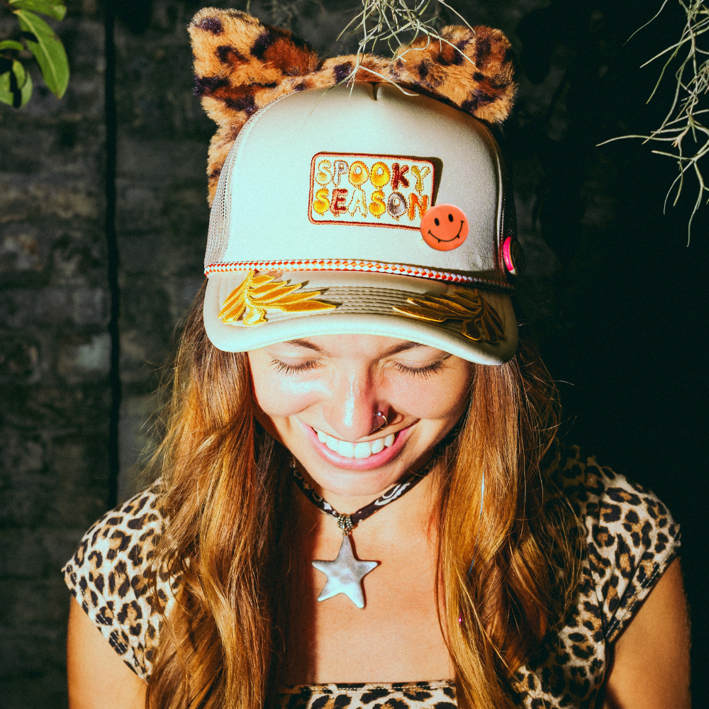 SPOOKY VIBES TRUCKER HAT