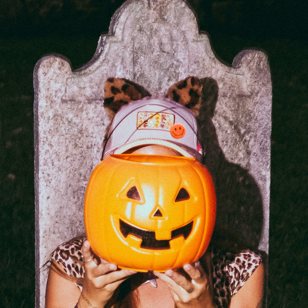 SPOOKY VIBES TRUCKER HAT