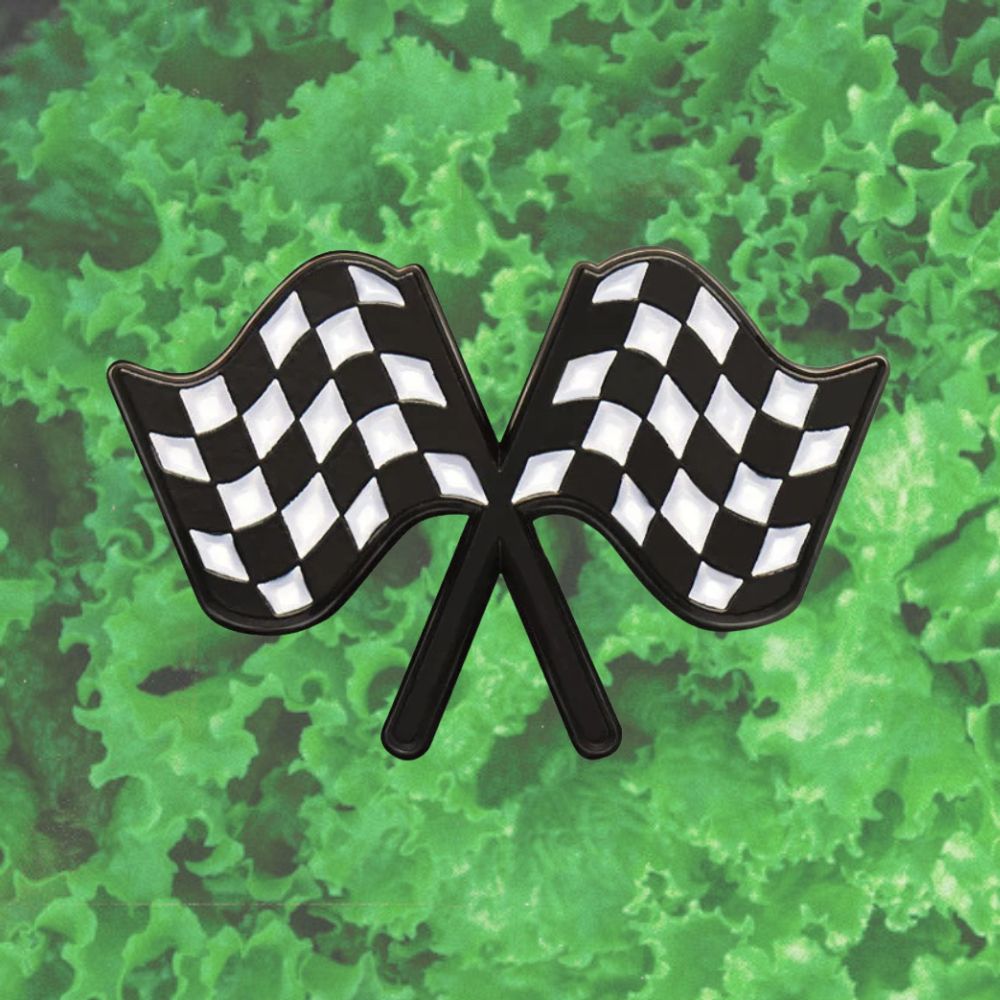 CHECKERED FLAGS PIN