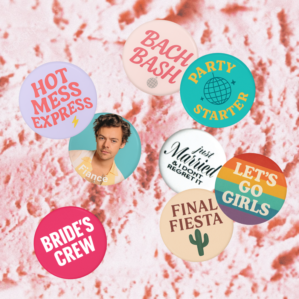 CUSTOM BUTTON PACKAGE- IN STORE & POP UP EXPERIENCES ONLY**